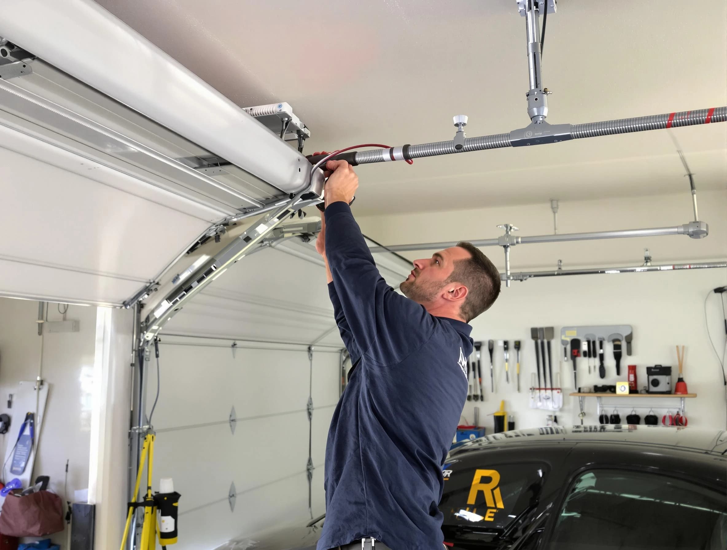 Glendale Garage Door Repair technician performing garage door cable repair in Glendale